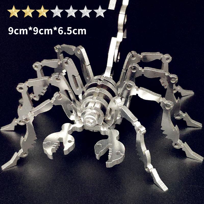 3D Metal Scorpion Jigsaw Puzzle - Mechanical Assembly Toy for Kids