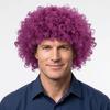 Capelli Ricci Ondulati Corti Colorati Resistenti al Calore Tifoso di Calcio Che Indossa Parrucche Halloween