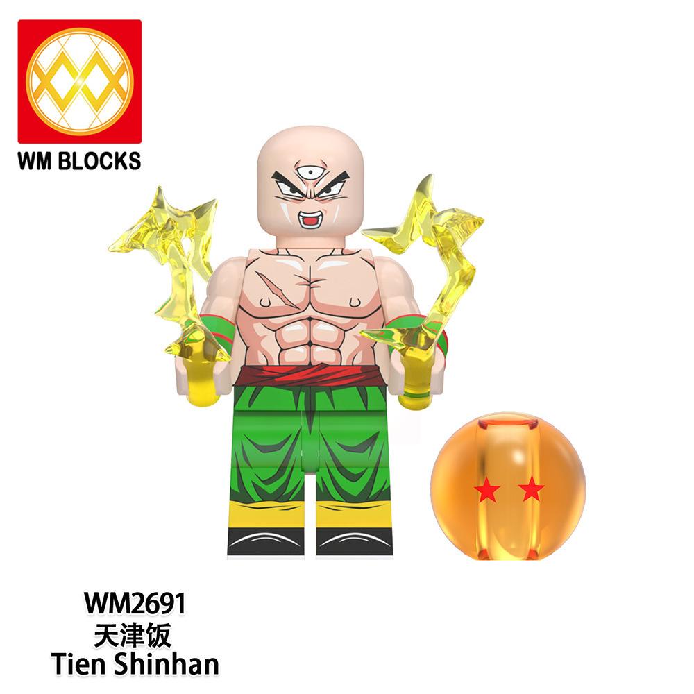Wm6180 Wm6181 Dragon Ball Wukong Saiyan Building Block Villain Small Particle Puzzle Toy