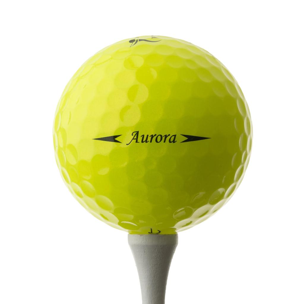 Trust Trust Golf Ball Aurora Does Not Stands Does Not Crystal Urethane Reactive Core 1 Dozen Aurora Yellow (Aurora) Cover, Out, Flies, Bend, Stops,