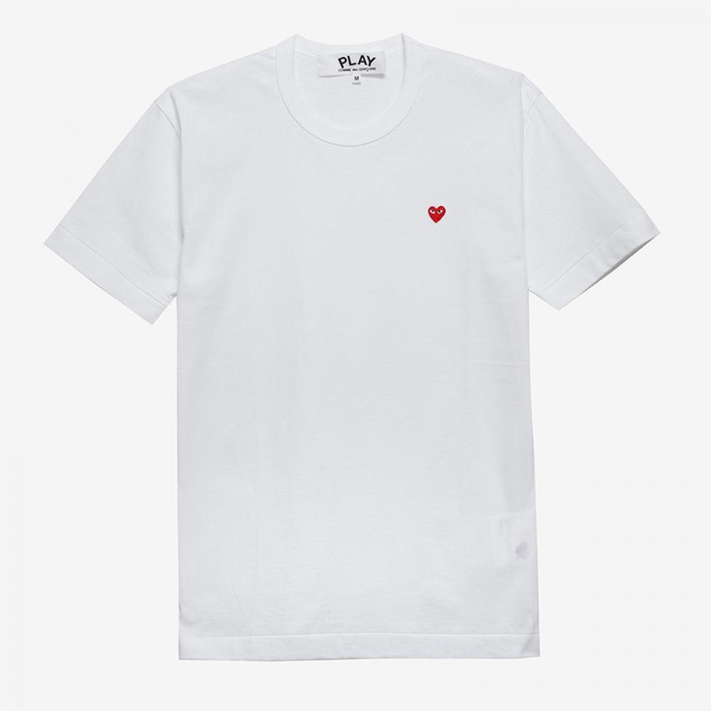 Comme DeS GarconS P1T304 2  Ax T304 051 2  Play Play Small Red Heart Waffen Men S Short Sleeve Tee