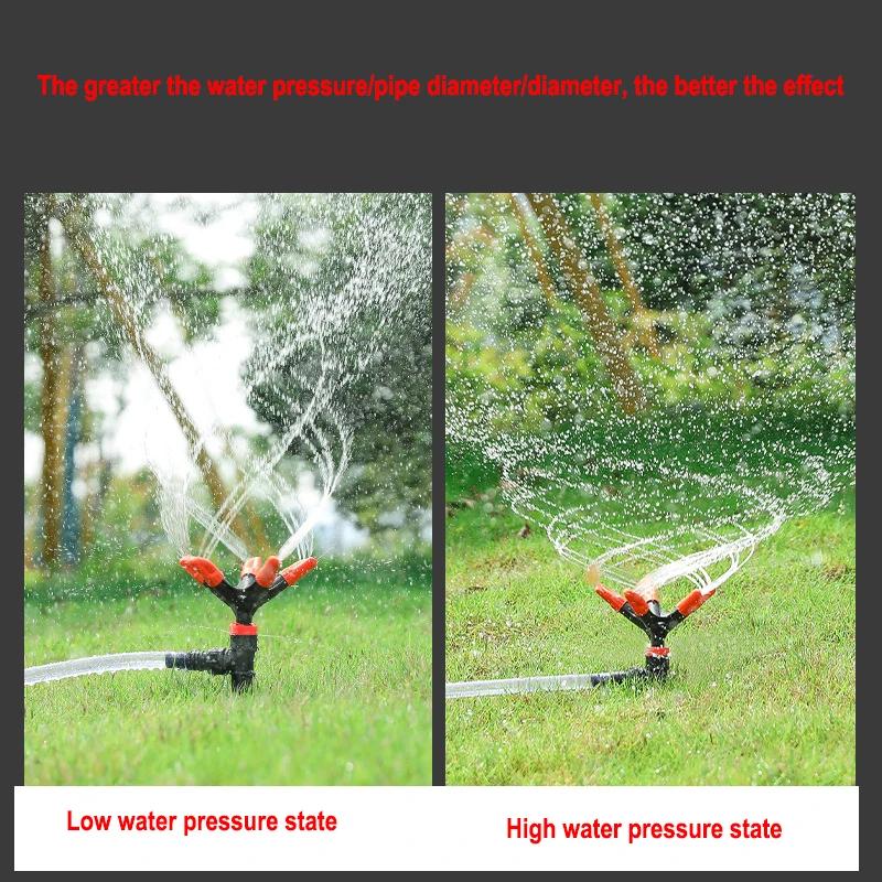 1PC 360° Rotating Pentagonal Sprinkler Automatic Spray Sprinkler Adapter Watering System for Watering Flowers Vegetables Garden Lawn Irrigation