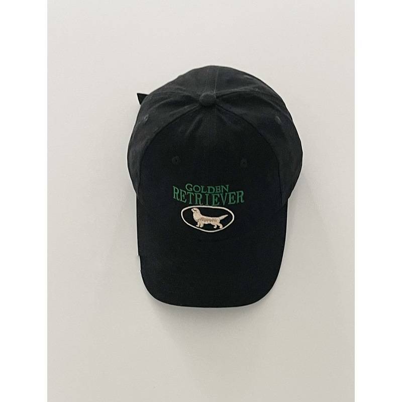 Cute Golden Retriever Embroidered Letter Baseball Cap For Women And Teens Sun Protection чёрный