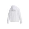 Adidas Three-Stripe Sports Hooded Jacket Women Outerwear White FM9257