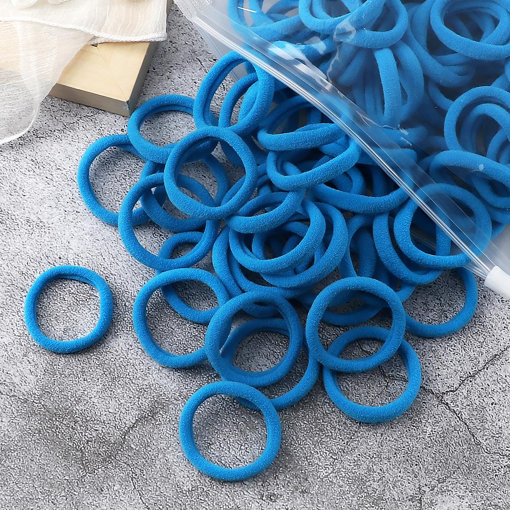 100/200PCS 4cm Elastic Hair Bands Candy Colors Hair Ties for Girls Chidren Headband Colorful Hair Accessories Headwear