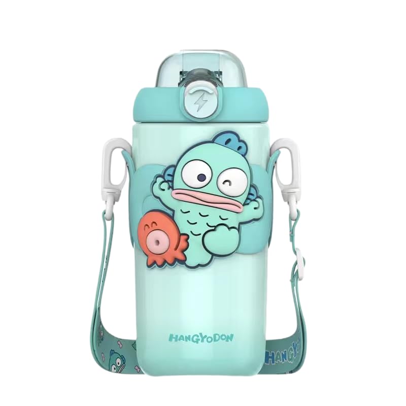Hangyodon Kuromi Thermos Water 500ml Vacuum 316 Stainless Perfect for and Keeps Drinks Cold and Perfect Gift for Bottle, Insulated, Steel, Commuting,