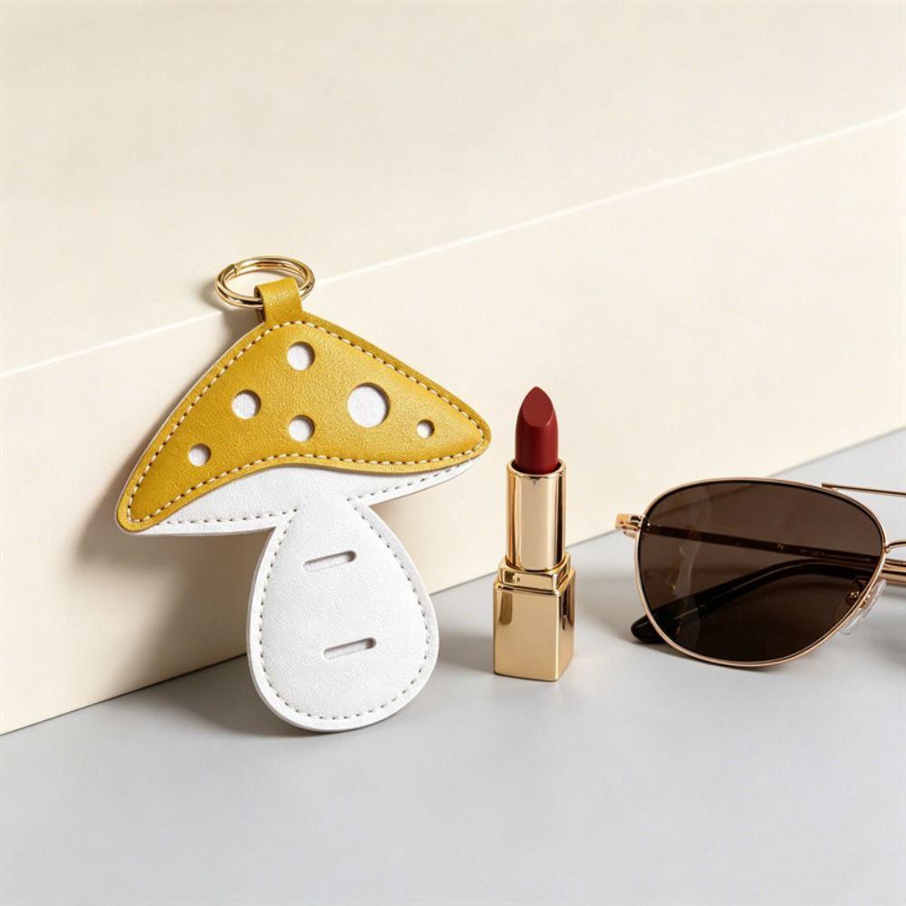 DIY Mushroom Shaped Keychain Hanger Sunglasses Holder Lovely Sunglasses Bag Bag Ornament
