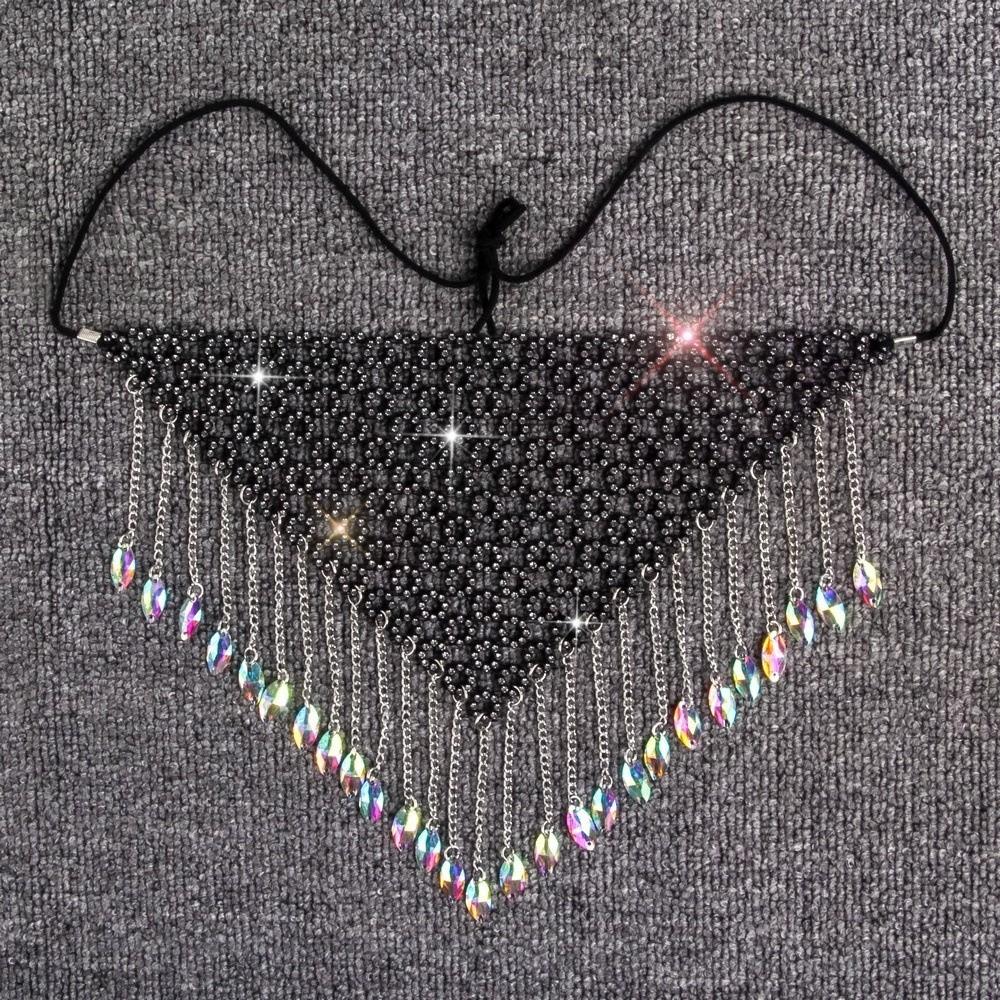 Fischernetz Strassstein Maske Bling Maskenball Maske Zarte Gesichtsbedeckung Nachtclub