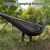 High Strength Parachute Fabric Outdoor Camping Hammock Ultra Light Hanging Bed  Double Person