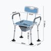 Multifunkční sprchová židle z hliníkové slitiny skládací pro invalidy toaletní sedátko domácí protiskluzová toaletní židle pro seniory