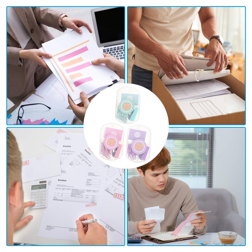 Doyime Mini Stapler Kit Handheld Cute Student Includes 10mm Staples and Paper Portable Office Supplies (3-Pack) - Small, Stapler, Stapler, Clips,