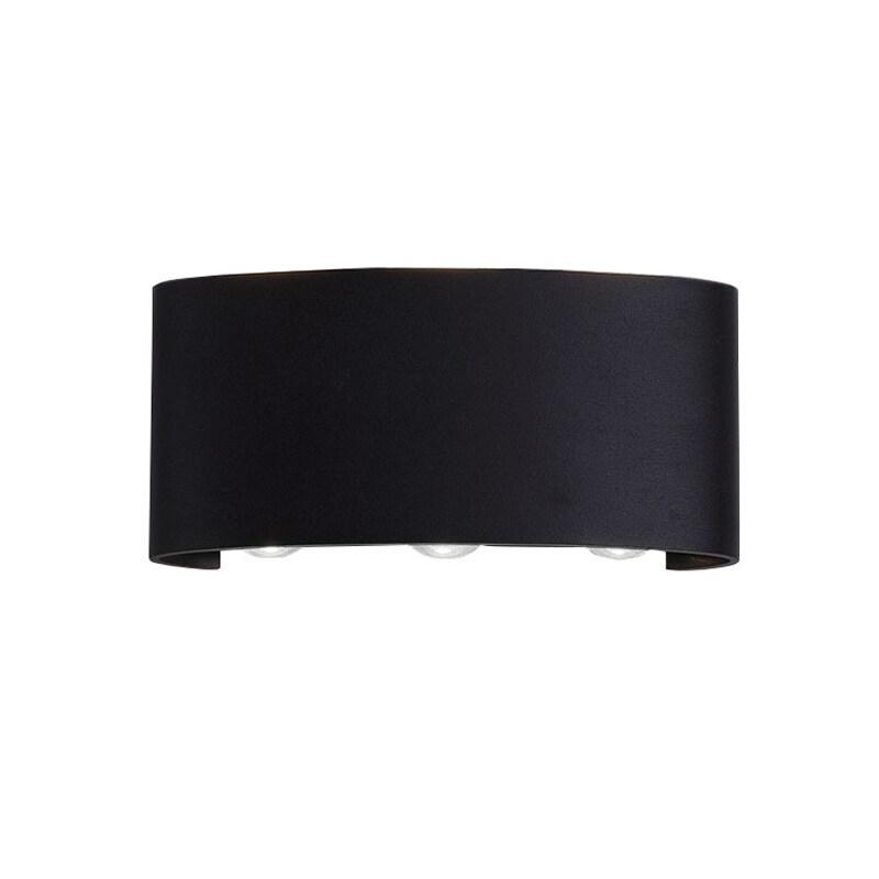 

LED wall light modern indoor color wall lamp, corridor, living room, bedroom, up and down color wall sconces 4W&colored light&ABS чёрный