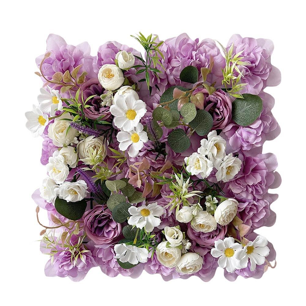 

Multicolor Artificial Rose Flower Wall Background Wall DIY Accessories Simulation Flower Panel Silk Petals светло-фиолетовый