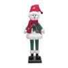 Collectible Christmas Character Statues LED Lighted Figurine, Swirling Glitter Santa Claus Elk Snowman Unique Presents for Friends Decoration