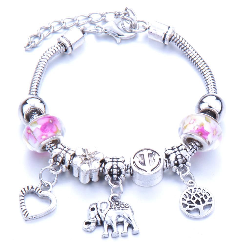 Süßes Haustier-Thema Tieranhänger Armband mit Zinklegierung Hummerverschluss Modeschmuck