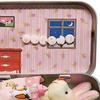 Little Pocket Bunny Plush Toy in Tin Easter Kids Basket Stuffers Cute Bunny Gift for Home Holiday Festival Party Children Girls