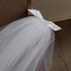 Bowknot Wedding Bride Veil with Rolled Edge Three Layer Bridal Veil Elegant Short Veil Bride Bridesmaid Hair Accessories