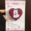 Heart Film Magnetic Phone Holder: Japanese-Korean Style Airbag Stand with Retractable Desktop Support