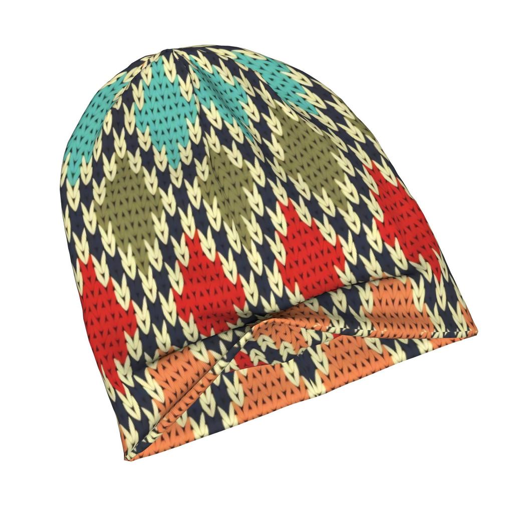 2D Flat Printing Pattern Seamless Texture Adult Knit Beanie with Easy Modern Style Fits Effortlessly Into Seasonal Wardrobes And Pairs Well with Jacke