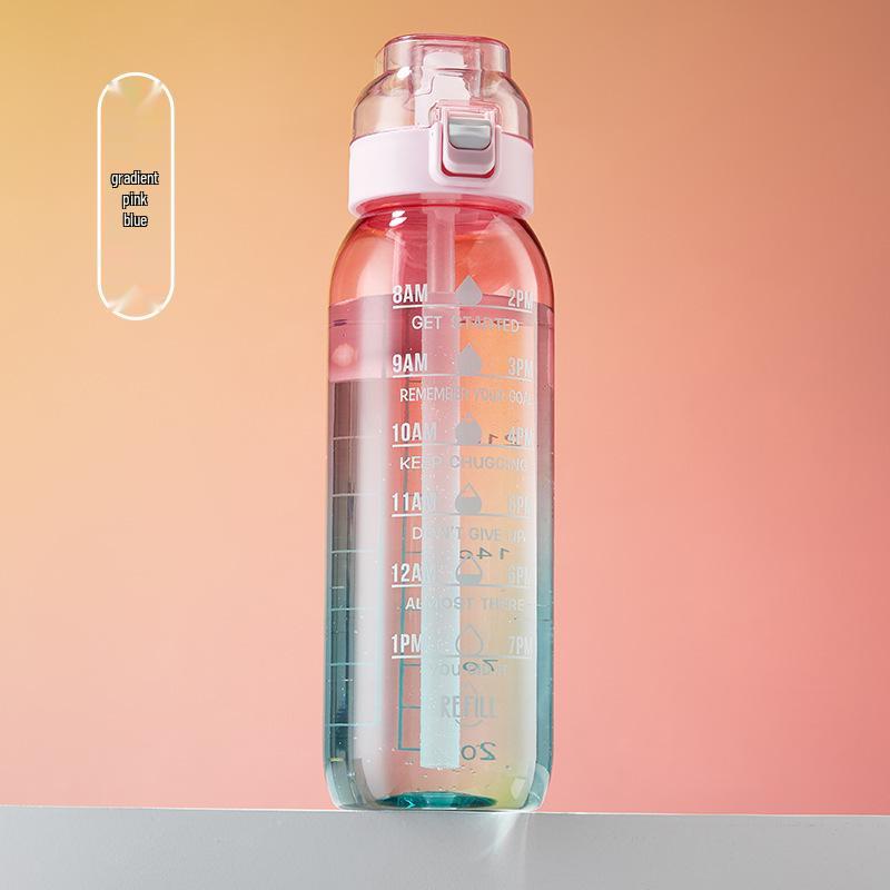 Fruit-Flavored Zero Calorie Water Bottle with Pop-Up Lid and Aroma Ring