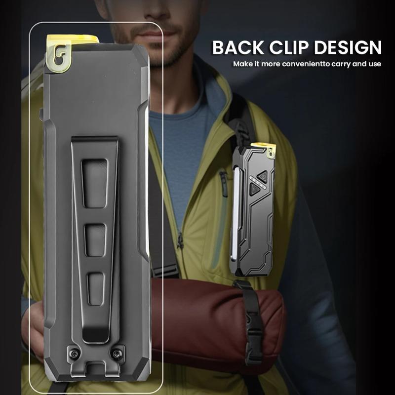 RGB LED Flashlight Rechargeable Flashlight Magnetic Work Light with Side Light Flash Light for Outdoors Emergency Camping