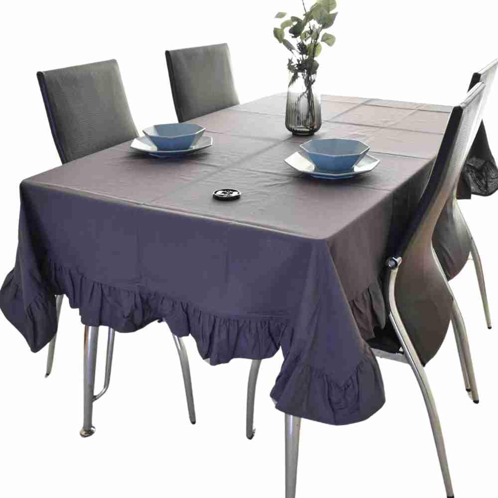 

Ruffled Tablecloth, 140 x 180 cm, Natural, White, Beige, Navy, ZA022 (Type 1: Dark Gray, 140 x 180 cm)