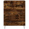 Highboard in Smoked Oak Finish 69.5 x 34 x 180 cm Particleboard