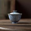 100ml Aesthetic Pure Hand-painted Gaiwan Japanese Powder Yin Blue Tea Tureen Household Tea Maker Cover Bowl Teaset Collection