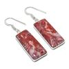 Boucle d'oreille Bijou en Argent Sterling 925 Pierre Précieuse Dolomite Naturelle 1,89" AEE-10694