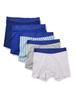 Amazon Essentials 5-Pack Men's Cotton Jersey Boxer Briefs, Royal Blue/Mixed Print, Size Small