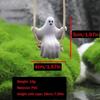 White PVC Swing Ghost Car Pendant - Rearview Mirror Decoration