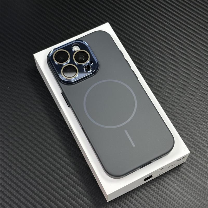 

Матовый чехол-протектор камеры для Magsafe для iPhone 16 15 14 13 12 Pro Max 16 Plus, чехлы с жесткой ПК-крышкой для беспроводной зарядки iPhone 15 Pro Max