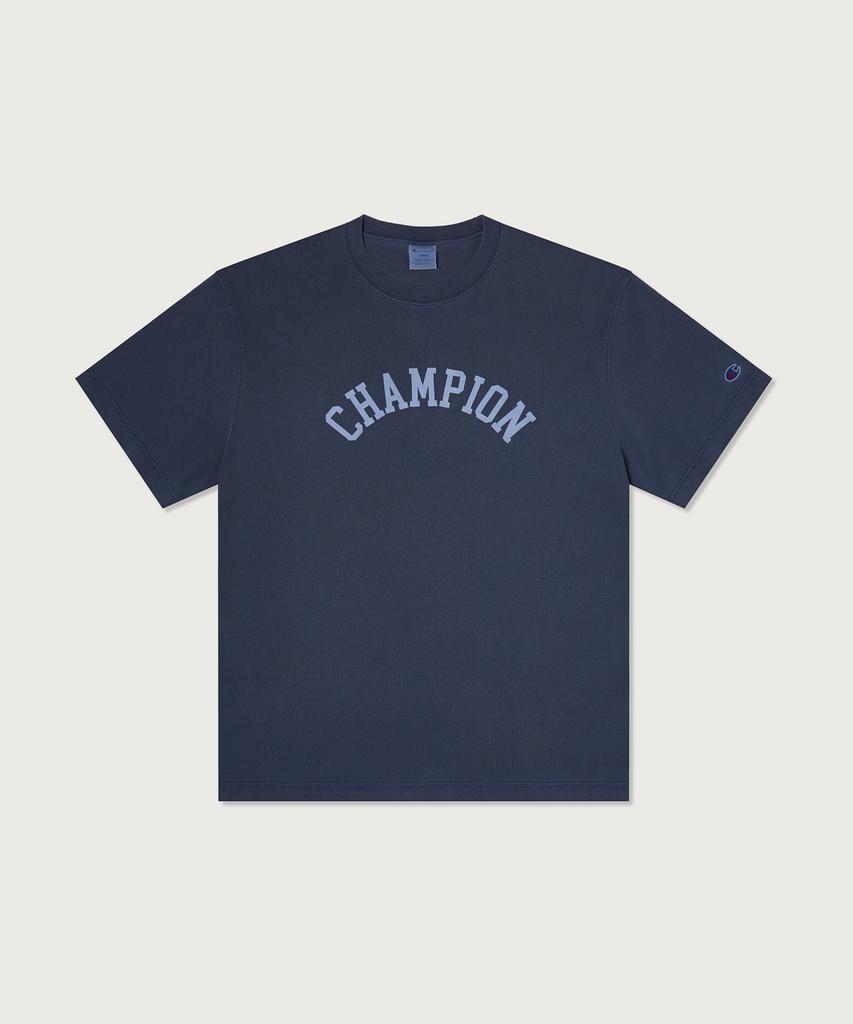 CHAMPION Arch Logo Garment-Dyed T-Shirt 3 Colors