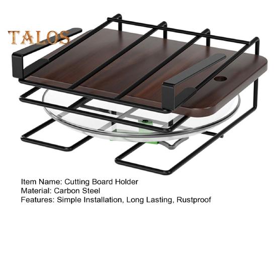 Chopping Board Rack Under-Cabinet Cutting Board Holder Strong Load-bearing Easy To Install Heavy-Duty Cutting Board Hanging Rack