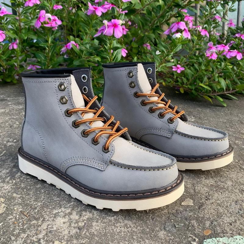 Kožené ležérní dámské boty Top hovězí kůže Nástrojové boty Venkovní lokomotivní boty Vodotěsné krátké boty Pánské boty Martensky