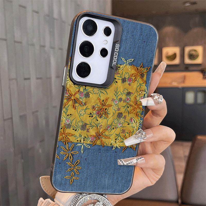 Retro Denim Pattern Soft Phone Case for Samsung A17 A16 A15 A14 A13 A57 A56 A55 A54 A53 A37 A36 A35 A34 A33 A26 A25 A24 A23 A52