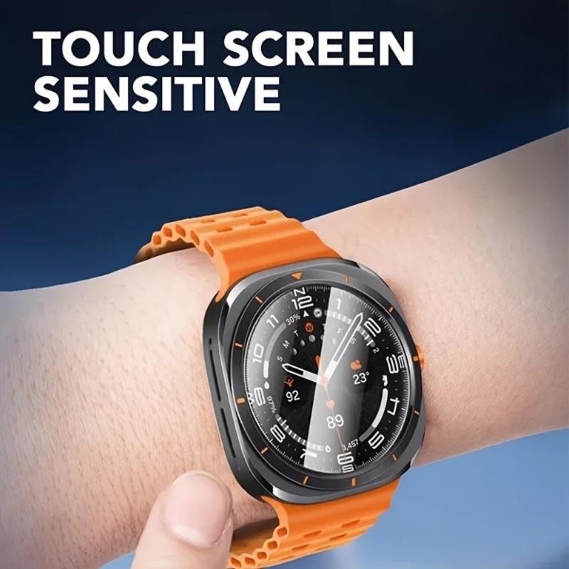 3Pcs Tempered Glass Film for Samsung Galaxy Watch 6 7 8 40/43/44/44mm Classic Ultra Protector Film