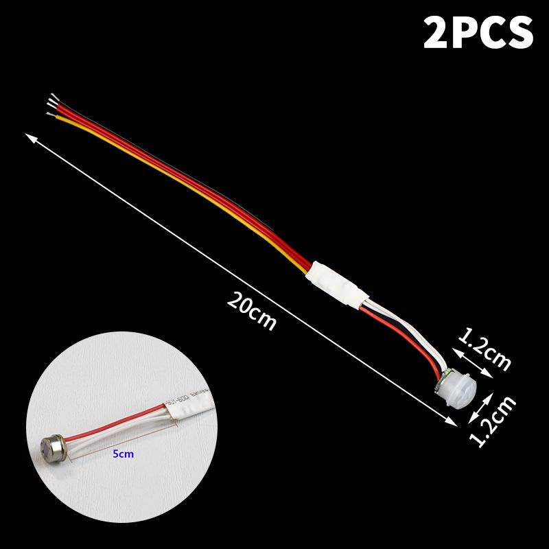 1/2/3 Stück DC3-24V PIR Bewegungssensor Auto Ein/Aus LED Infrarot Körpererkennung Für Schrank Kleiderschrank Treppen Flur