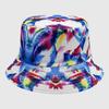 Neutral Summer Tie Dye Printed Fisherman Hat Outdoor Breathable Hat Sunshade