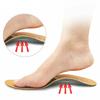 Leather Orthotics Insole for Flat Foot Arch Support Orthopedic Silicone Insoles for Men and Women
