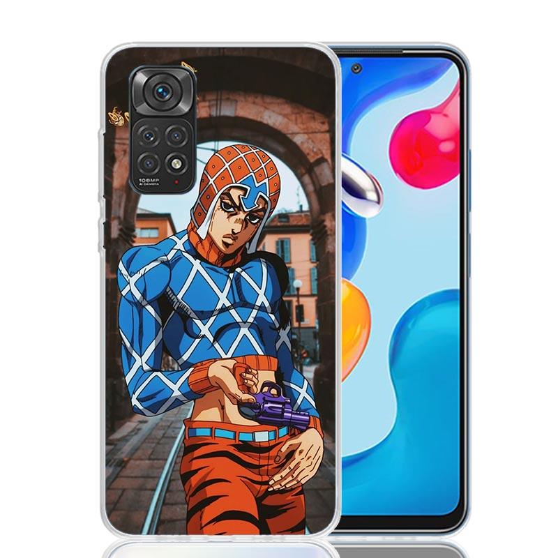 JoJo Adventure Guido Mista Phone Case For Xiaomi Redmi Note 15 14 13 12S 12 Pro Plus 11S 11E 11 11T 10S 10 Art Soft Pattern Cove