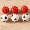 5Pieces Football Pendants Jewelry Making Part Fashion Accessory Perfect for Unique Jewelry Making and Craft Accessories