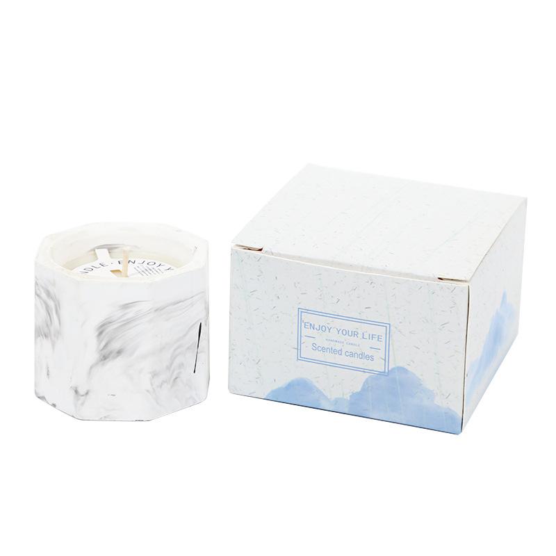 Handmade Plaster Cup Soy Wax Scented Candle Diy Creative Scented Candle Souvenir