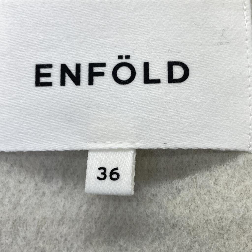 ENFOLD 300EA230-2300 White Wool River Collarless Coat coat 36 IvoryUsed