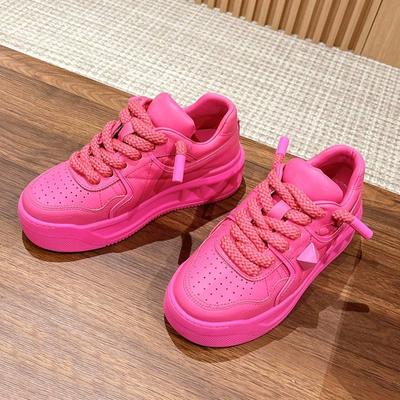 Plateau Schuhe Herbst atmungsaktiv weiße Canvas Schuhe 22 neu Muffin Sohlen Freizeitschuhe Trend