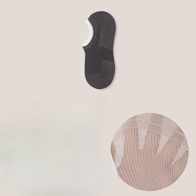 Men's Socks, Boat Socks, Summer Thin Anti-slip, Non-dropping, Invisible Socks, Pure Cotton Anti-odor, Sweat-absorbing, Antibacterial Short Socks