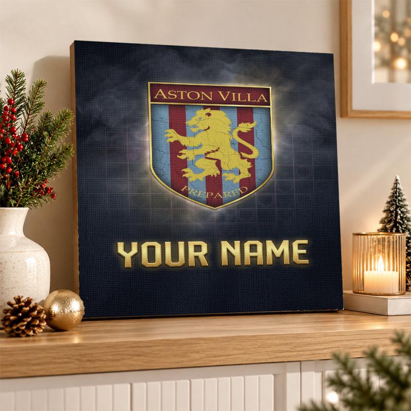 Aston Villa Custom Name Text 5D Diamond Painting Kit DIY Full Drill Diamond Art Decoration