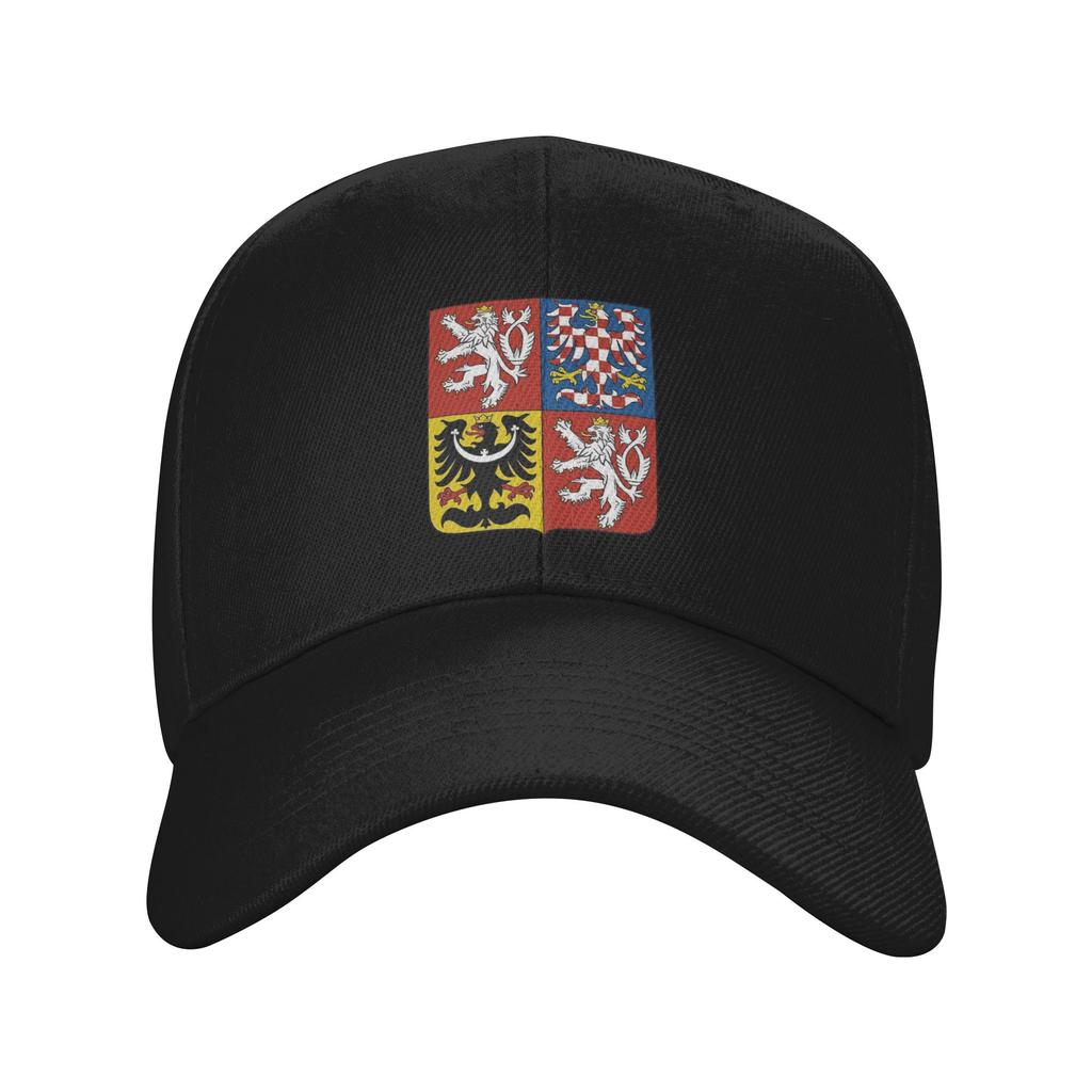 UnisexCzech Republic Coat of Arms Hat Vintage  Snapback Cap Adjustable Casual Headwear