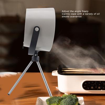 Portable Range Hood 5V Detachable Strong Adsorption 3 Adjustable Speed Desktop Range Hood for Outdoor Barbecue Hot Pot