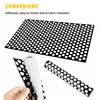 Honeycomb Sticker Tail-Lamp Black Car Rear Tail Light Cover Decal Accessories X2